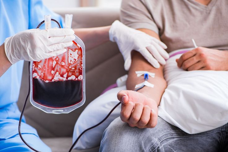 Volunteers organizing a blood donation drive